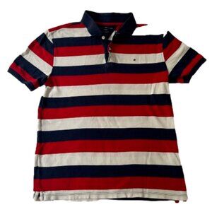 Tommy Hilfiger Horizontal Stripe Youth XL Boys Golf Shirt